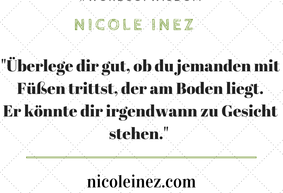 Zitat zum Thema „auf jemanden eintreten“