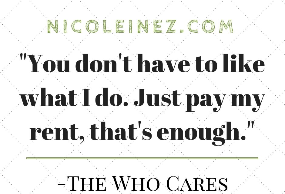 Zitat zum Thema who cares